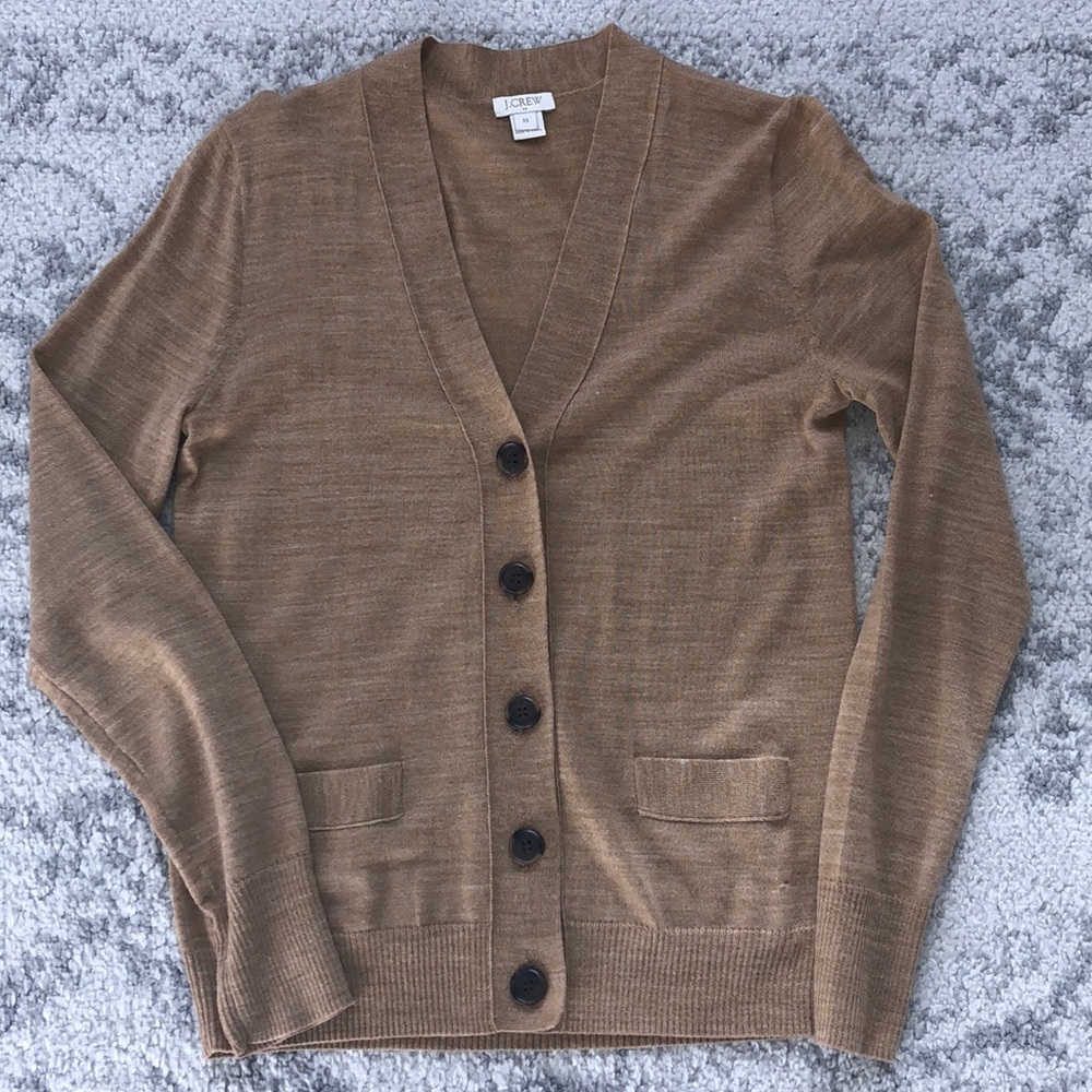 J Crew shrunken Boyfriend Cardigan xsmall